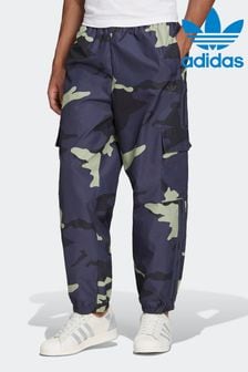 adidas Originals Mens Blue Graphics Camo Nylon Trousers