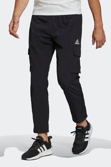adidas Black Essentials Small Logo Woven Cargo 7/8 Pants