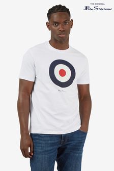 Ben Sherman White Signature Target T-Shirt