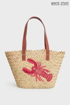 White Stuff Lobster Natural Basket Bag