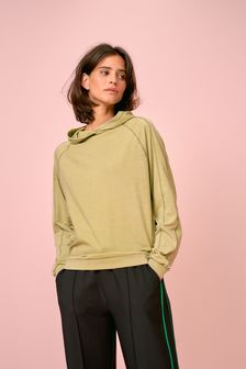 khaki green hoodie women's