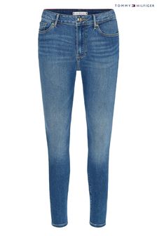 Tommy Hilfiger Women Blue Curve Harlem Skinny Denim Jeans