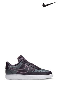 Nike Purple Court Vision Low Premium Trainers (T84695) | £65