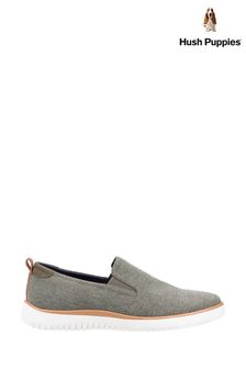 Hush Puppies Green Danny Slip On Shoes