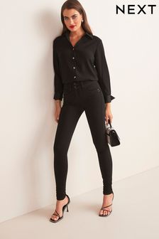 NEW & Improved Black Next Lift, Slim And Shape Skinny Jeans (T85080) | £48