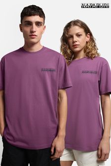 Napapijri Purple Quintino Short Sleeve T-Shirt