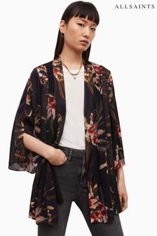 AllSaints Black Elsie Kuroyuri Kimono