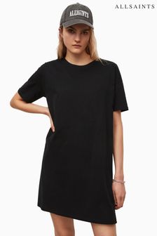 AllSaints Black Stud T-Shirt Dress
