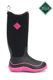 Muck Boots Black Hale Pull On Wellington Boots