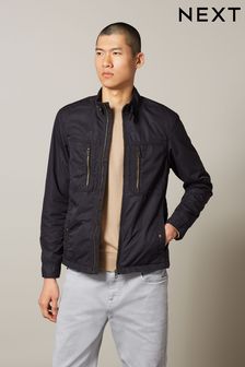 Black Shower Resistant Utility Shacket (T86054) | £60