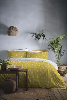 Fusion Yellow Sahara Leopard Duvet Cover and Pillowcase Set