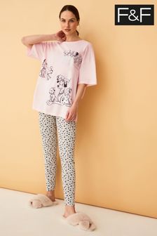 F&F Pink Disney 101 Dalmatians Pyjama Set