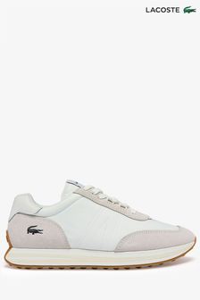 Lacoste White L-Spin Trainers