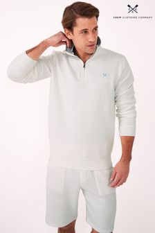 Crew Clothing Company White Cotton Classic Sweater