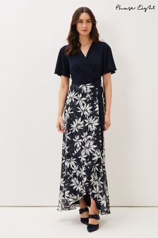 Phase Eight Blue Brogan Lace Skirt Maxi Dress (T89068) | £130