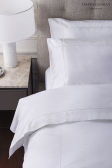 Jasper Conran London White Organic Cotton 300 Thread Count Percale Extra Deep Fitted Sheet (T89711) | £85 - £105