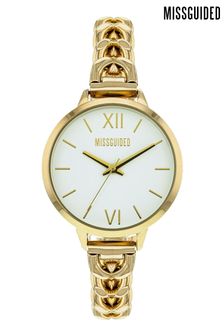 Missguided Gold Tone Dial Bracelet Watch