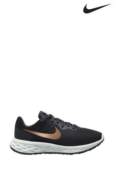 Nike Black/Bronze Revolution 6 Running Trainers (T90687) | £55