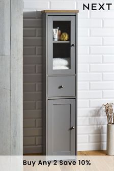 Grey Malvern Tall Storage Cabinet (T90935) | £195