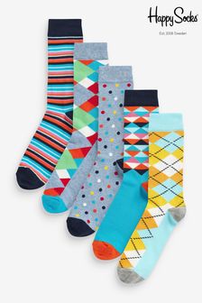 HS By Happy Socks Natural HS Classic Socks 5-Pack