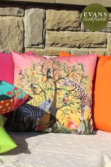 Evans Lichfield Multi Tree of Life Water Resistant Outdoor Cushion