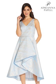 Adrianna Papell Metallic Jacquard Dress (T91777) | £299