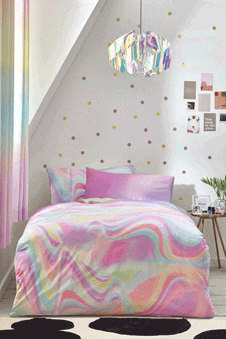 Multi Rainbow Ombre Duvet Cover and Pillowcase Set (T92427) | £24 - £32