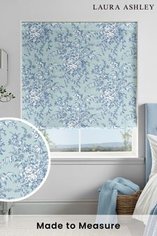 Laura Ashley Blue Picardie Made To Measure Roman Blind