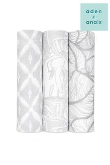 aden + anais™ Large Silky Soft Culture Club Muslin Blanket 3 Pack (T92640) | £46