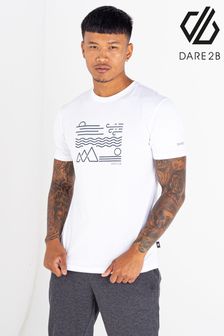 Dare 2b White Dispersed Lightweight T-Shirt