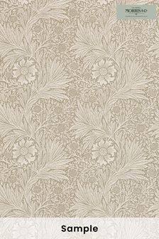 Morris & Co. Brown Marigold Wallpaper (T93401) | £1