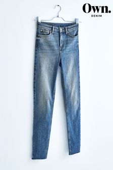 Bleach High Waist 90s Ankle Skinny Jeans (T93459) | £52