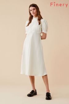 Finery White Larissa Midi Dress