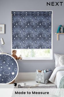 Ink Blue Moon Made To Measure Roller Blind