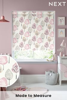 Blush Pink Trees Made To Measure Roller Blind