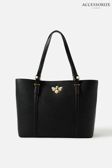 Accessorize Britney Black Bee Tote Bag