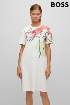 BOSS Poppy White Dress (T97527) | £179