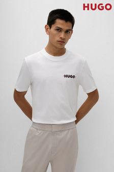 HUGO Mens White Drando T-Shirt