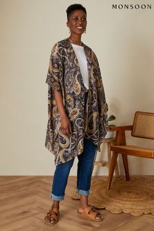 Monsoon Brown Paisley Print Cover Up