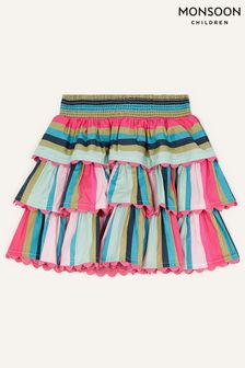 Monsoon Pink Boutique Stripe Skirt