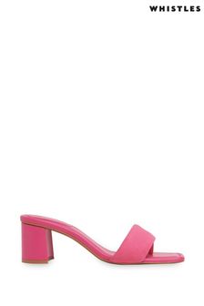 Whistle Marie Pink Slip On Mule Sandals