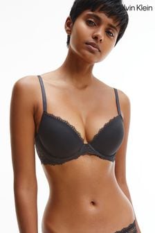 Calvin Klein Black Lace Trimmed Demi Bra (TF2637) | £46