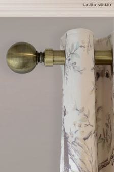 Brass 28mm Eyelet Pole Kit with Ball Finial Curtain Pole