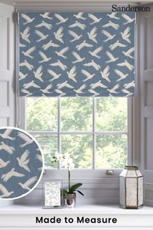 Sanderson Blue Paper Doves Made To Measure Roman Blind