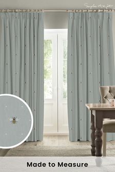 Sophie Allport Blue Bee Made To Measure Curtains