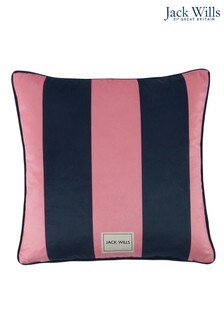Jack Wills Pink Heritage Stripe Cushion