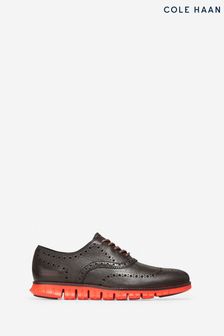 Cole Haan Brown Zerogrand Wingtip Oxford Shoes