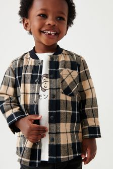 G5 APPAREL Kids Boys Long Sleeve Cotton Flannel Check Shirt Childrens Casual Button-Up Top 