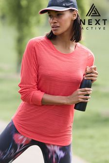 Red Next Active Sports Long Sleeve Top (U03804) | £20
