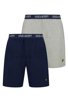 Lyle & Scott Blue Adam Loungewear Shorts 2 Pack